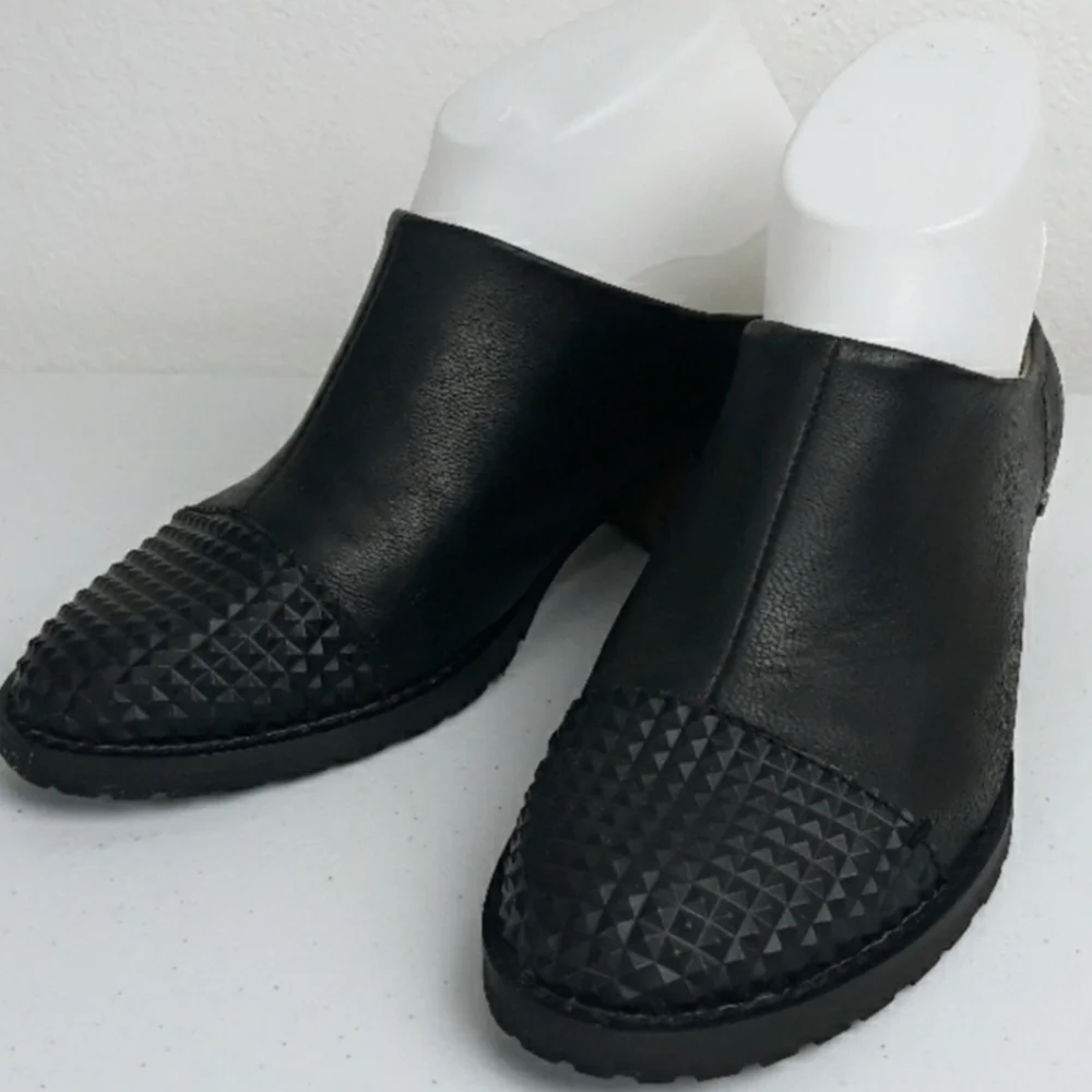 Von Dutch Dalia Black Slide On Mules Size 6 - Picture 1 of 6